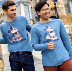 Disney long T-Shirts rose Gold lightweight large 50th anniversary men